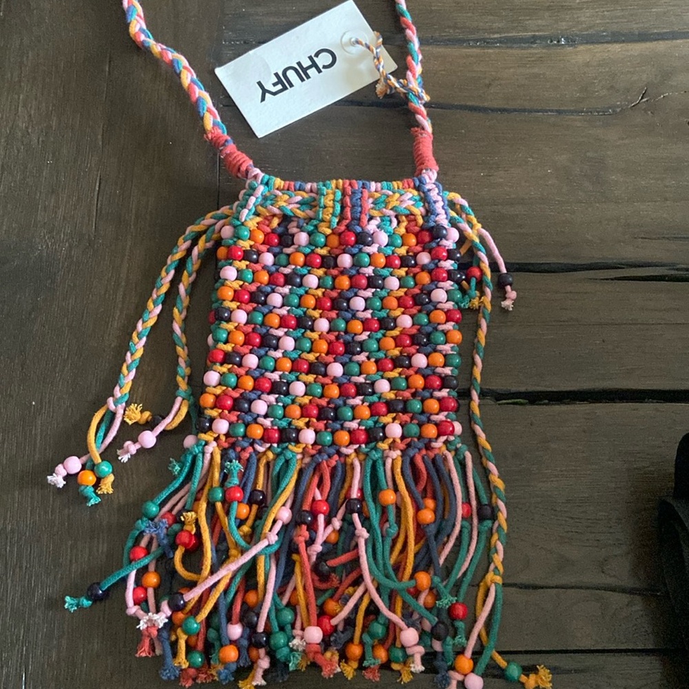 CHUFY Trippy Hand Knitted Macrame Mini Bag boho bag